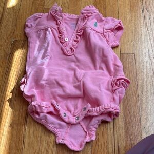 Ralph Lauren one piece baby girl polo